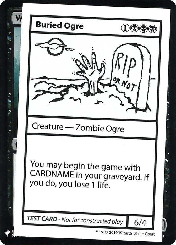 Buried Ogre [Mystery Booster Playtest Cards] | Magic Magpie
