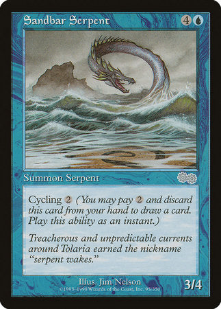 Sandbar Serpent [Urza's Saga] | Magic Magpie