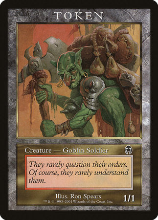 Goblin Soldier Token (Apocalypse) [Magic Player Rewards 2001] | Magic Magpie