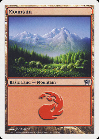 Mountain (343) [Ninth Edition] | Magic Magpie