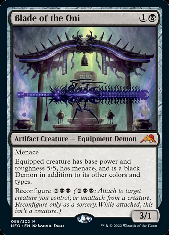 Blade of the Oni (Promo Pack) [Kamigawa: Neon Dynasty Promos] | Magic Magpie