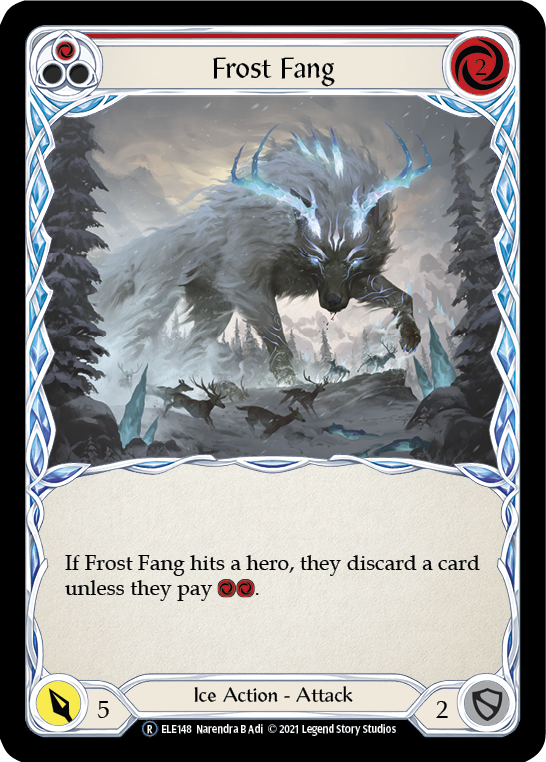 Frost Fang (Red) [U-ELE148] Unlimited Rainbow Foil | Magic Magpie