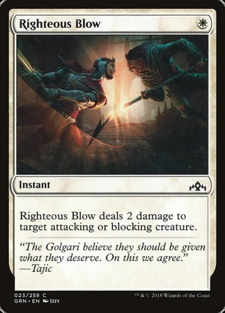 Righteous Blow [Guilds of Ravnica] | Magic Magpie