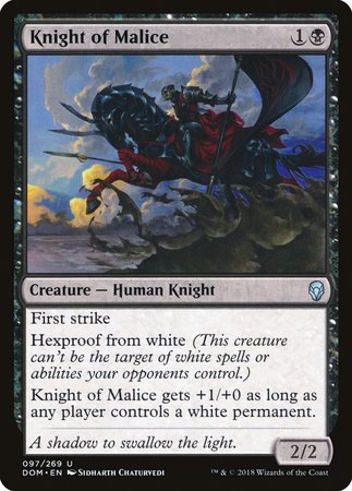 Knight of Malice [Dominaria] | Magic Magpie