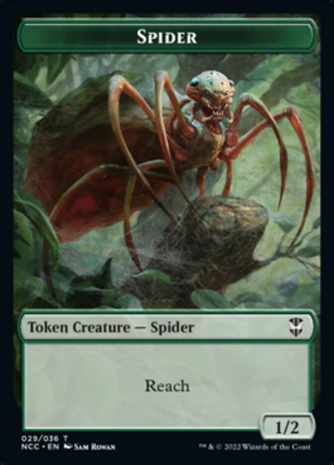 Treefolk // Spider Double-sided Token [Streets of New Capenna Commander Tokens] | Magic Magpie