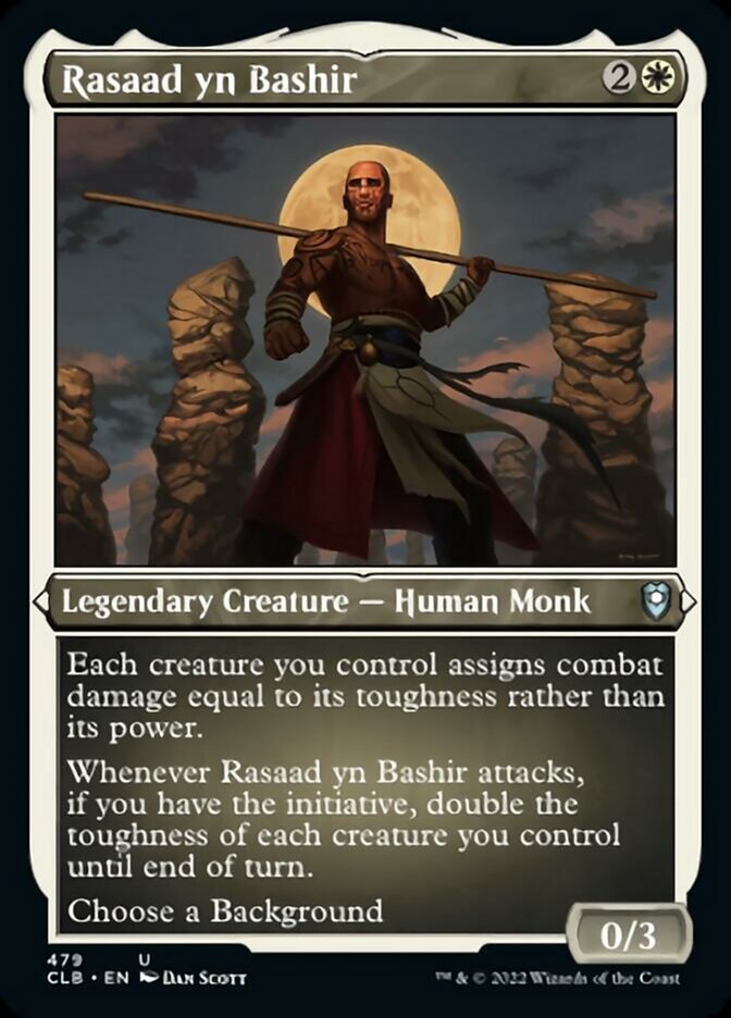 Rasaad yn Bashir (Foil Etched) [Commander Legends: Battle for Baldur's Gate] | Magic Magpie