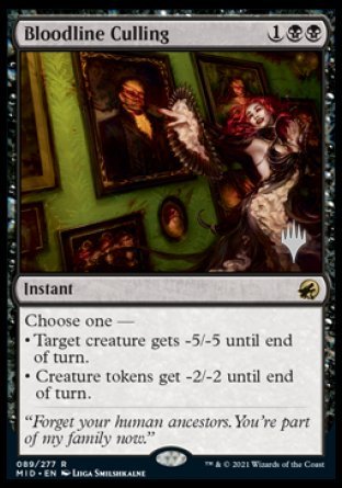 Bloodline Culling (Promo Pack) [Innistrad: Midnight Hunt Promos] | Magic Magpie