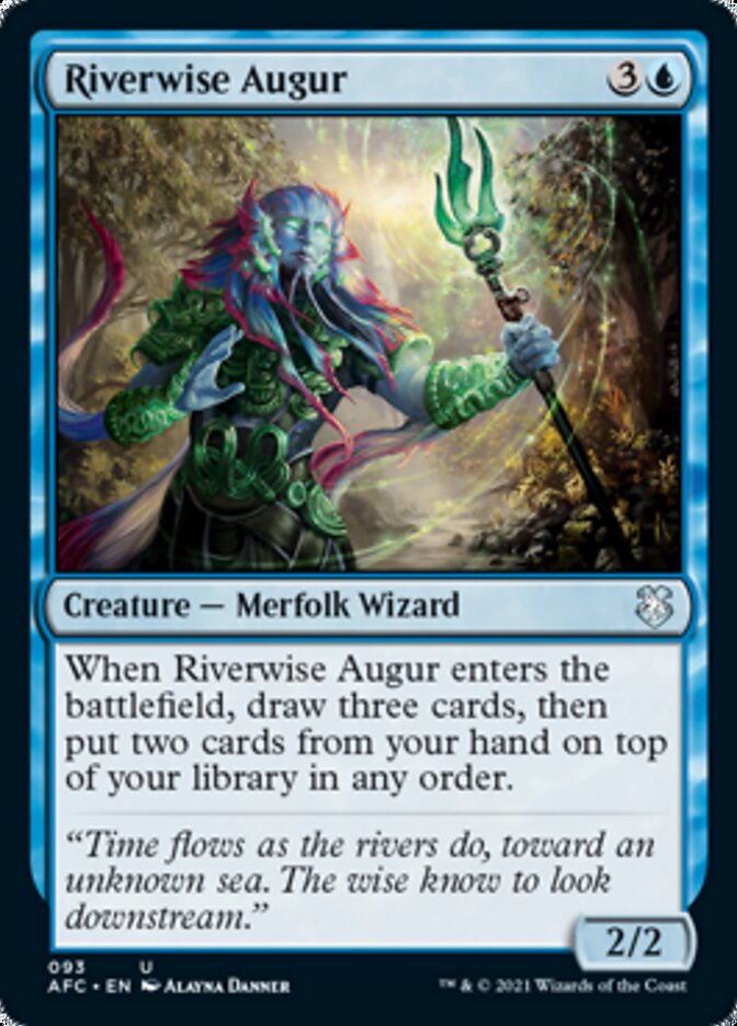 Riverwise Augur [Dungeons & Dragons: Adventures in the Forgotten Realms Commander] | Magic Magpie
