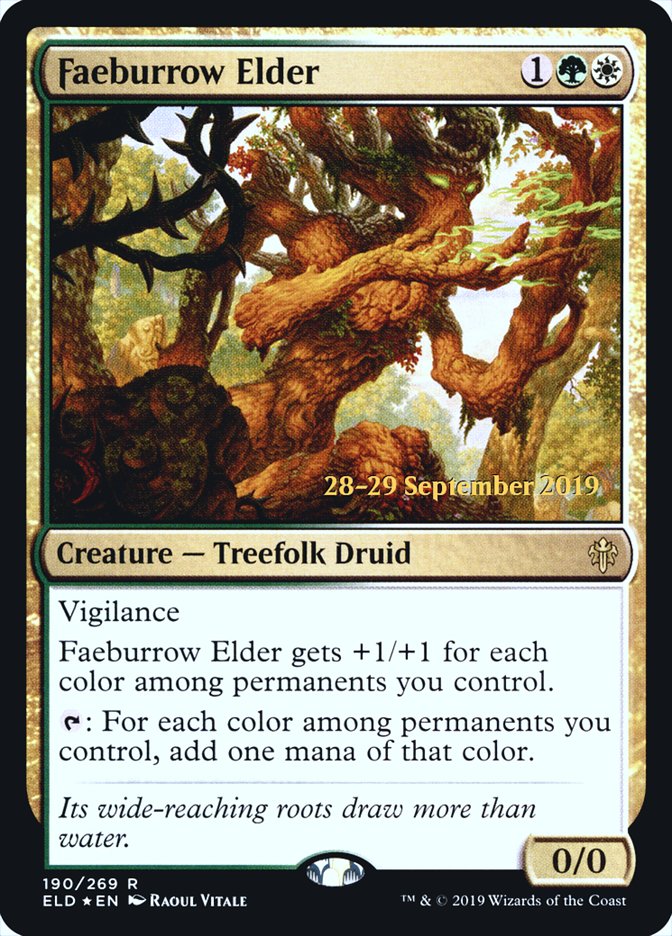 Faeburrow Elder  [Throne of Eldraine Prerelease Promos] | Magic Magpie