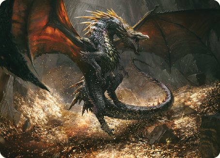 Cavern-Hoard Dragon Art Card [The Lord of the Rings: Tales of Middle-earth Art Series] | Magic Magpie