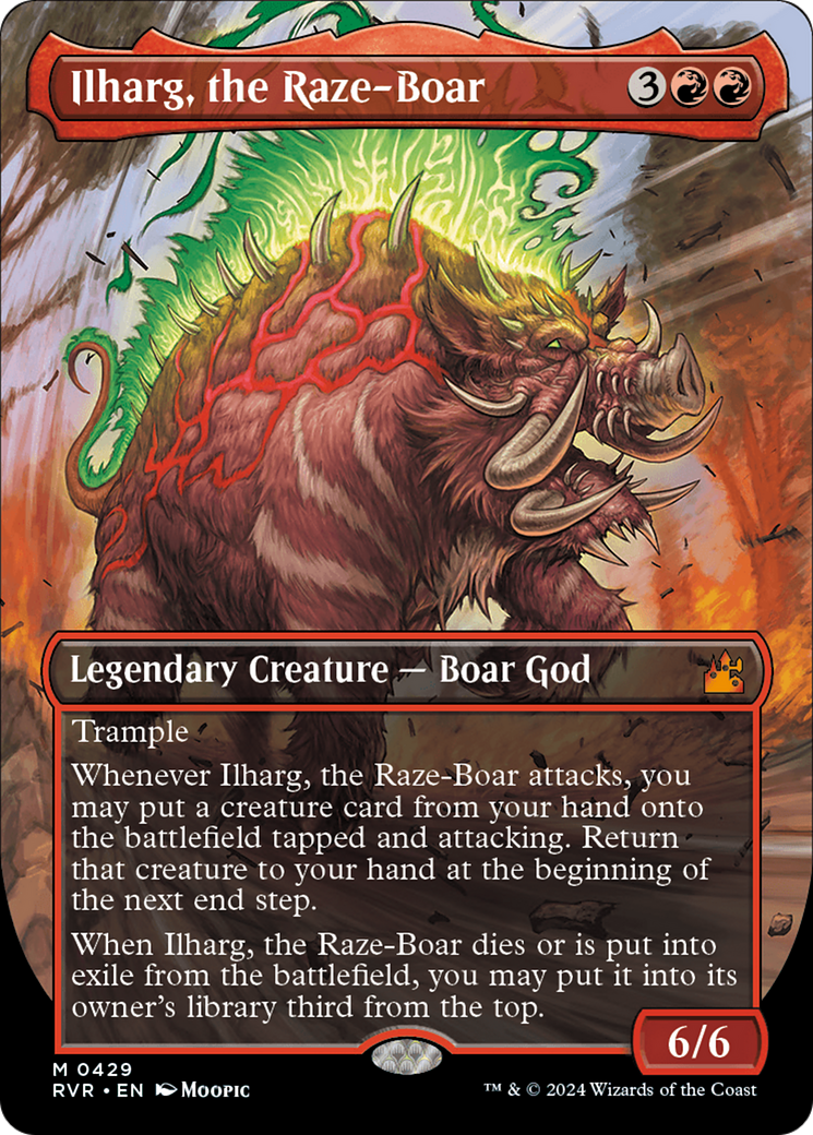 Ilharg, the Raze-Boar (Anime Borderless) [Ravnica Remastered] | Magic Magpie