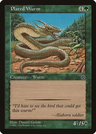 Plated Wurm [Portal Second Age] | Magic Magpie