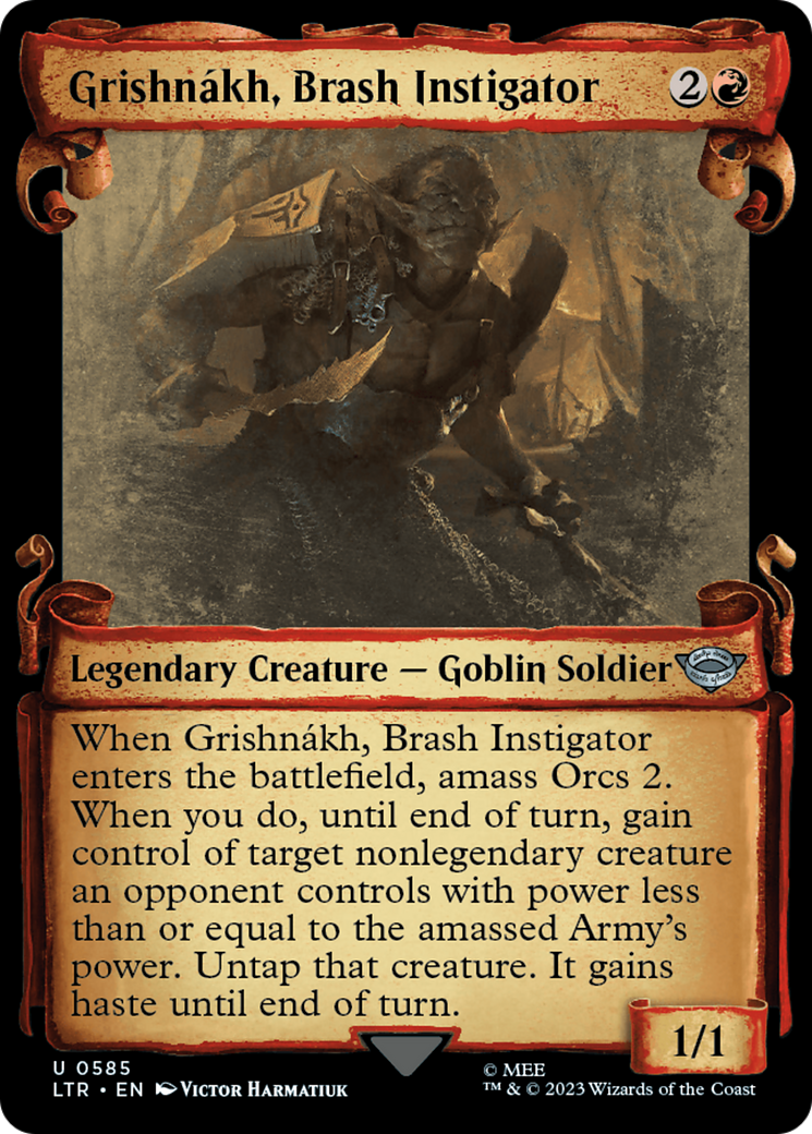 Grishnakh, Brash Instigator [The Lord of the Rings: Tales of Middle-Earth Showcase Scrolls] | Magic Magpie