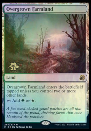 Overgrown Farmland [Innistrad: Midnight Hunt Prerelease Promos] | Magic Magpie