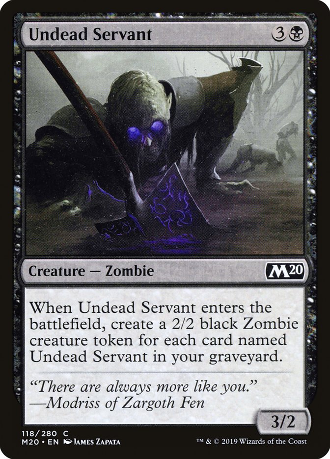 Undead Servant [Core Set 2020] | Magic Magpie