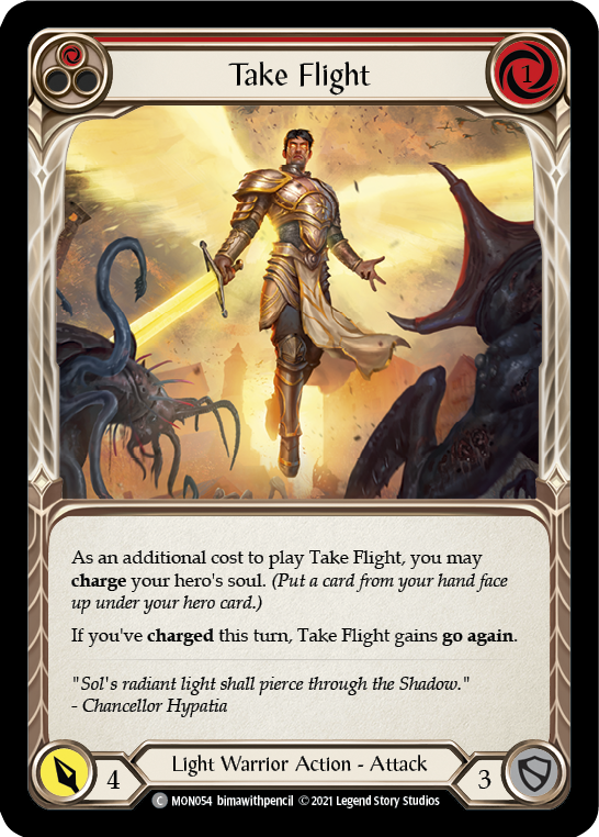 Take Flight (Red) [MON054] 1st Edition Normal | Magic Magpie