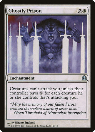 Ghostly Prison [Commander 2011] | Magic Magpie