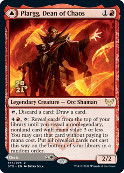 Plargg, Dean of Chaos // Augusta, Dean of Order [Strixhaven: School of Mages Prerelease Promos] | Magic Magpie