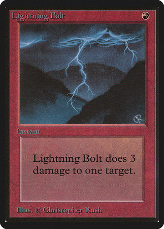 Lightning Bolt [Limited Edition Beta] | Magic Magpie