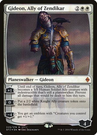 Gideon, Ally of Zendikar SDCC 2016 EXCLUSIVE [San Diego Comic-Con 2016] | Magic Magpie