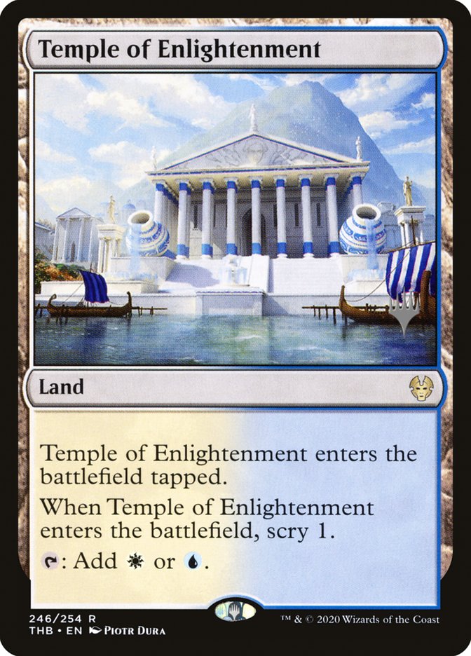 Temple of Enlightenment (Promo Pack) [Theros Beyond Death Promos] | Magic Magpie