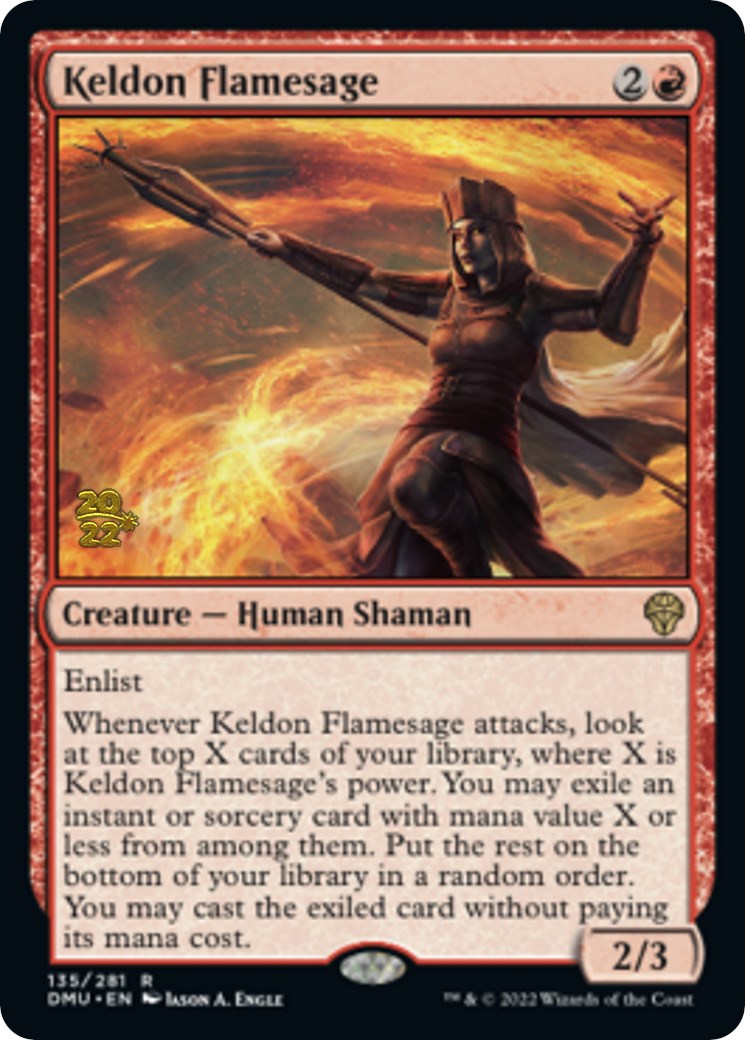 Keldon Flamesage [Dominaria United Prerelease Promos] | Magic Magpie