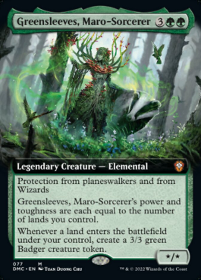 Greensleeves, Maro-Sorcerer (Extended Art) [Dominaria United Commander] | Magic Magpie