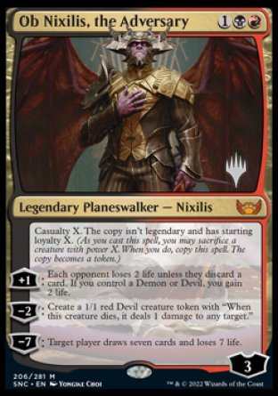 Ob Nixilis, the Adversary (Promo Pack) [Streets of New Capenna Promos] | Magic Magpie