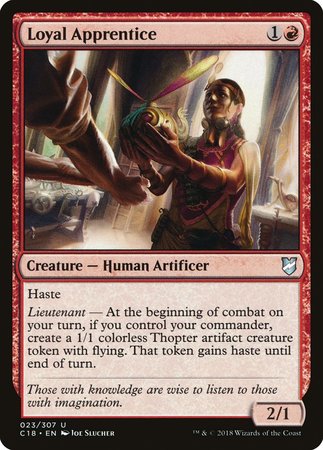 Loyal Apprentice [Commander 2018] | Magic Magpie