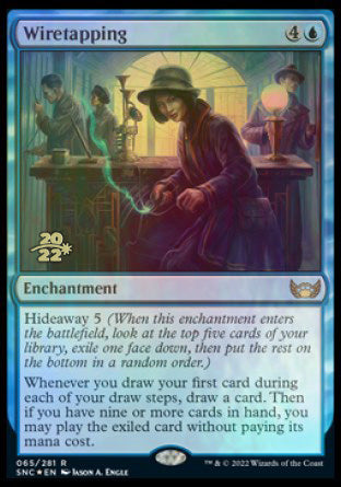 Wiretapping [Streets of New Capenna Prerelease Promos] | Magic Magpie