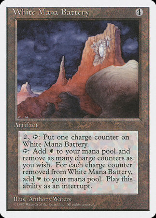 White Mana Battery [Fourth Edition] | Magic Magpie