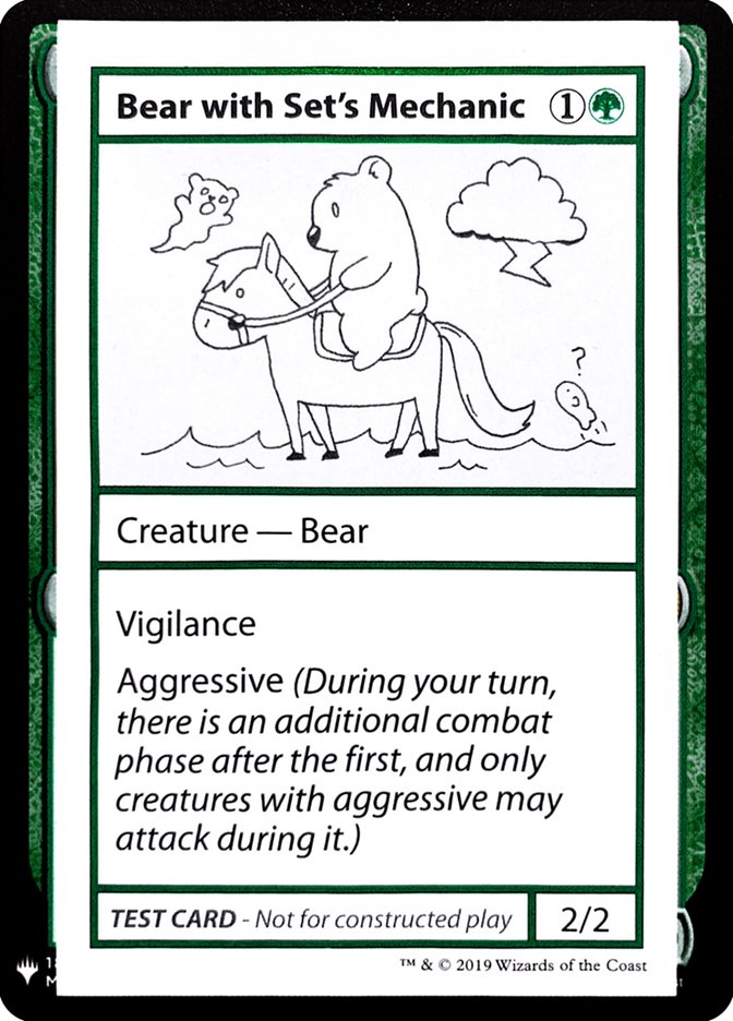 Bear with Set's Mechanic [Mystery Booster Playtest Cards] | Magic Magpie