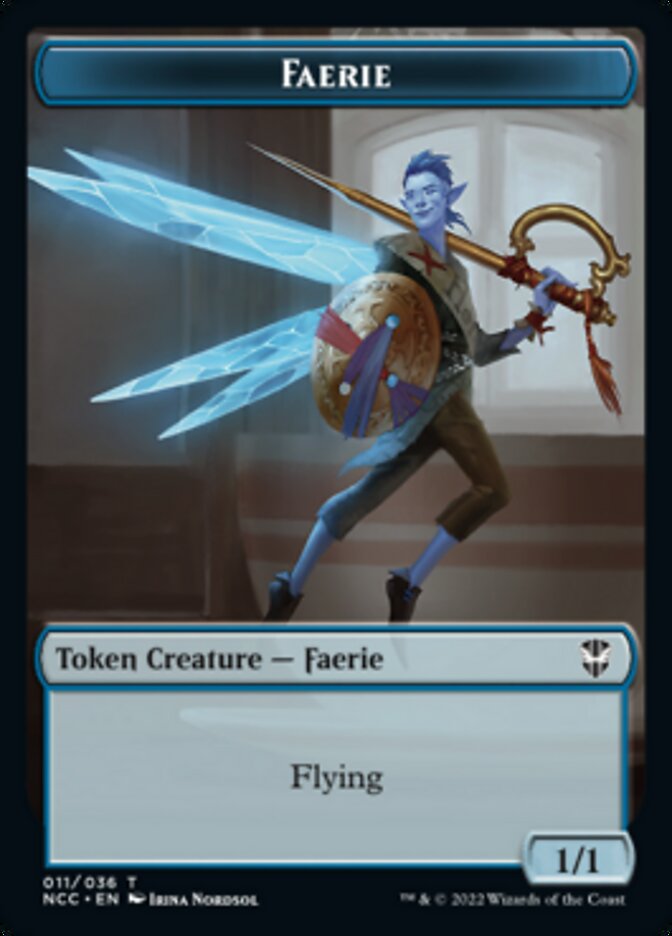 Faerie // Rogue Double-sided Token [Streets of New Capenna Commander Tokens] | Magic Magpie