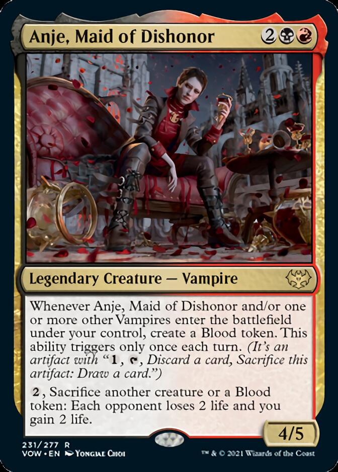 Anje, Maid of Dishonor [Innistrad: Crimson Vow] | Magic Magpie