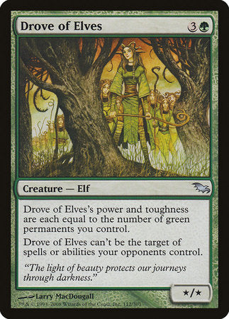 Drove of Elves [Shadowmoor] | Magic Magpie