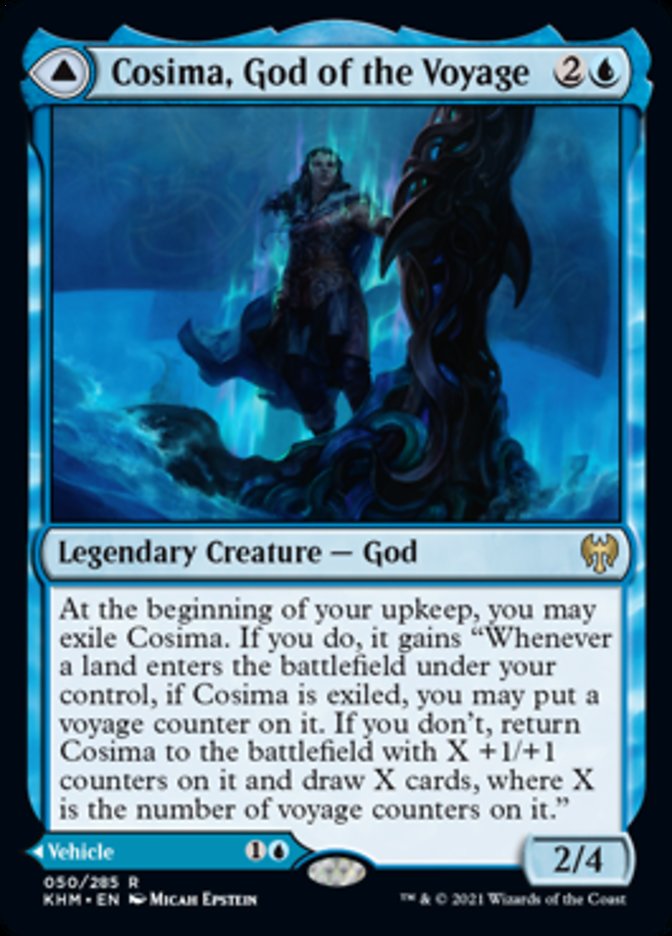 Cosima, God of the Voyage // The Omenkeel [Kaldheim] | Magic Magpie