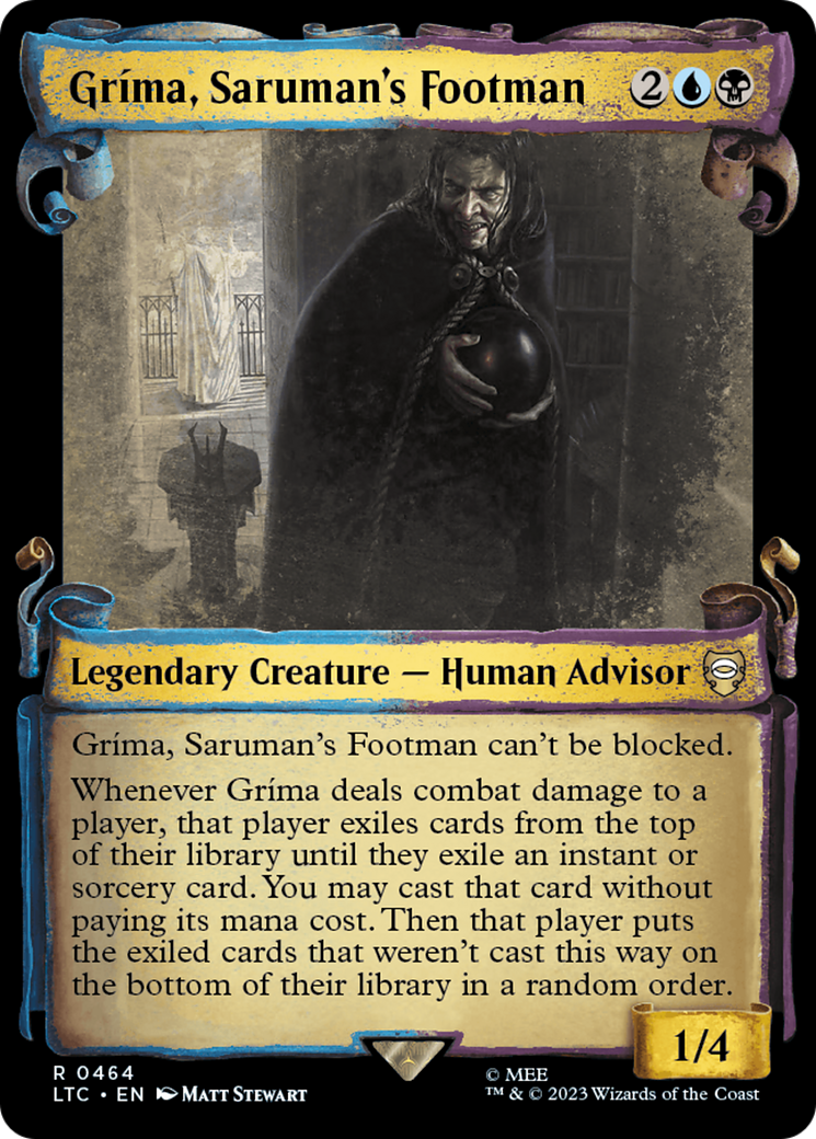 Grima, Saruman's Footman [The Lord of the Rings: Tales of Middle-Earth Commander Showcase Scrolls] | Magic Magpie