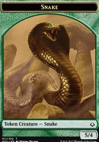 Snake // Warrior Double-sided Token [Hour of Devastation Tokens] | Magic Magpie