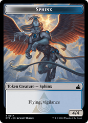 Saproling // Sphinx Double-Sided Token [Ravnica Remastered Tokens] | Magic Magpie