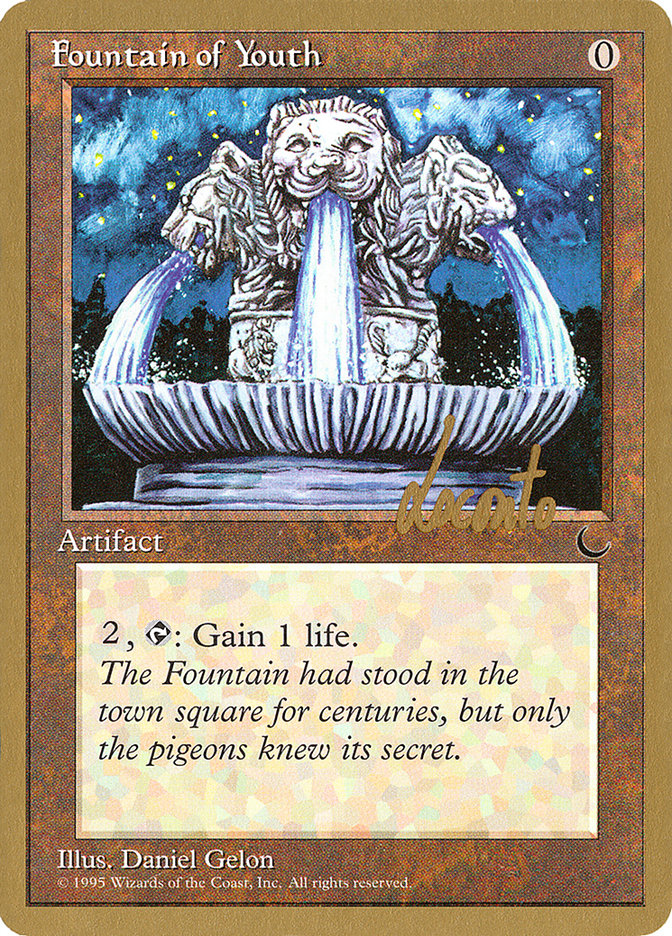 Fountain of Youth (Michael Loconto) [Pro Tour Collector Set] | Magic Magpie