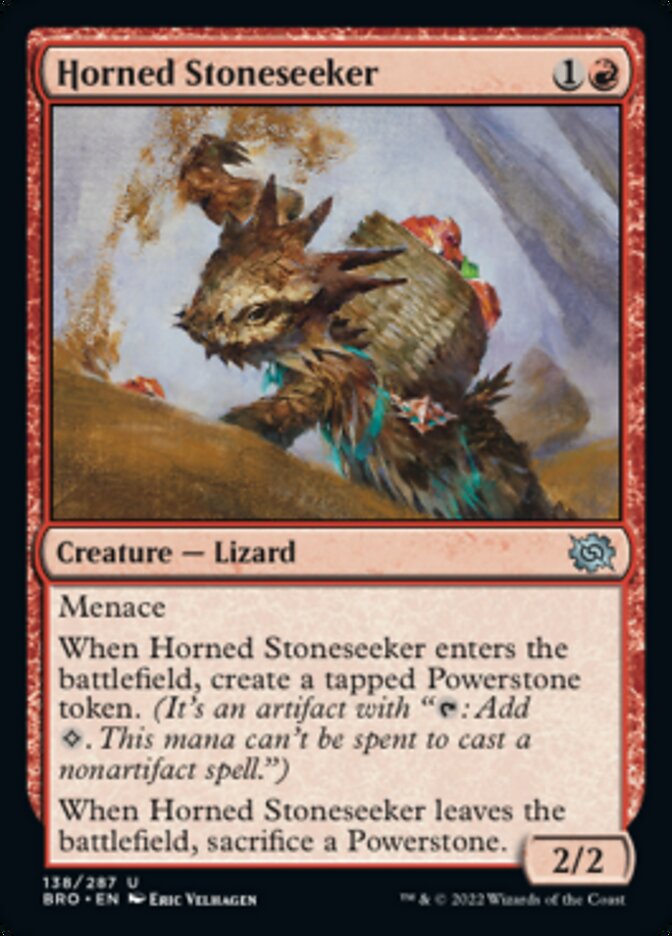 Horned Stoneseeker [The Brothers' War] | Magic Magpie