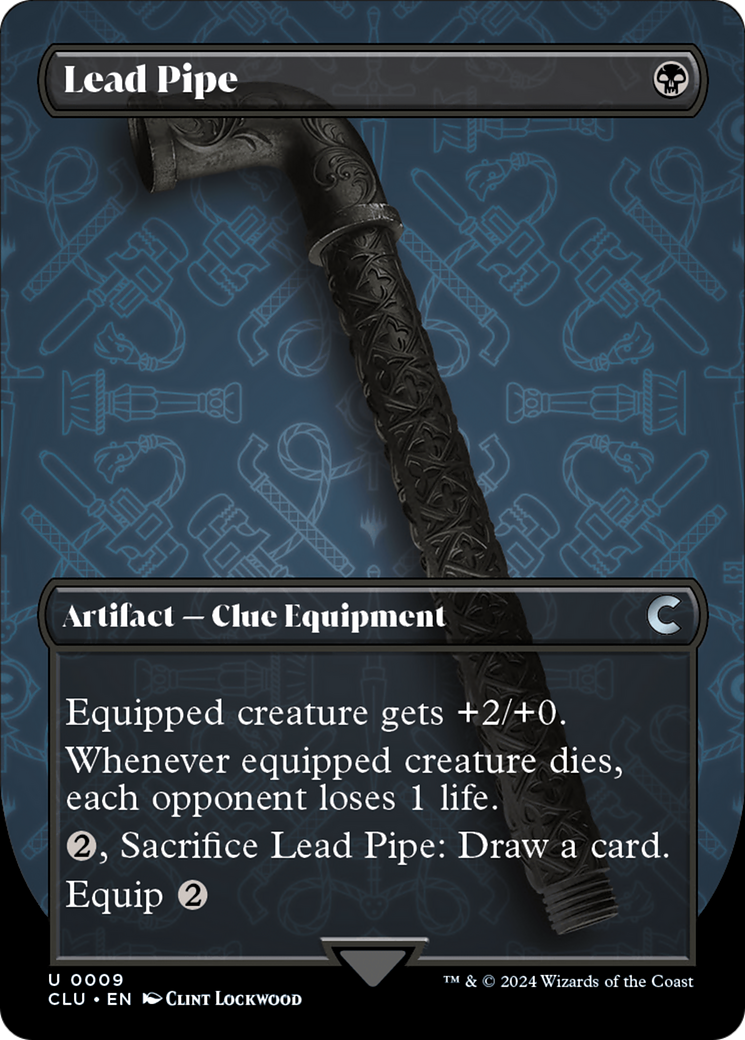 Lead Pipe (Borderless) [Ravnica: Clue Edition] | Magic Magpie