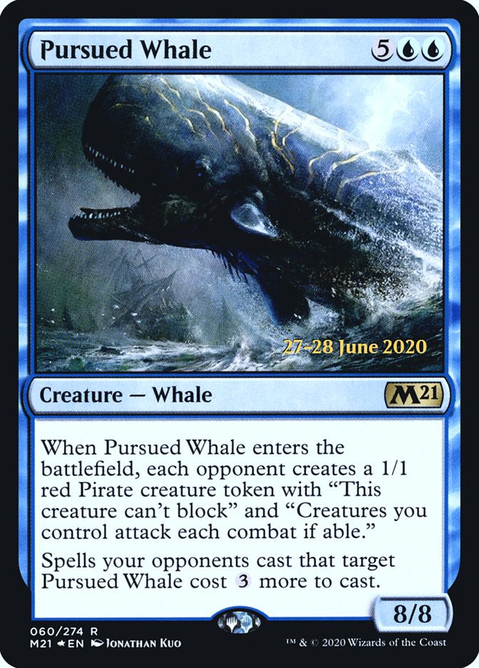 Pursued Whale  [Core Set 2021 Prerelease Promos] | Magic Magpie