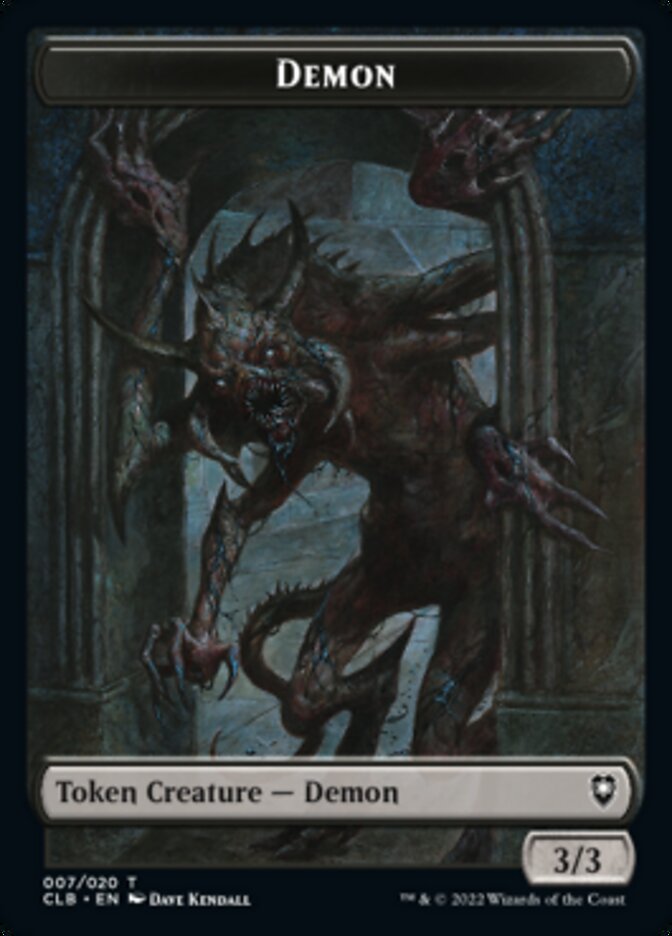 Treasure // Demon Double-sided Token [Commander Legends: Battle for Baldur's Gate Tokens] | Magic Magpie