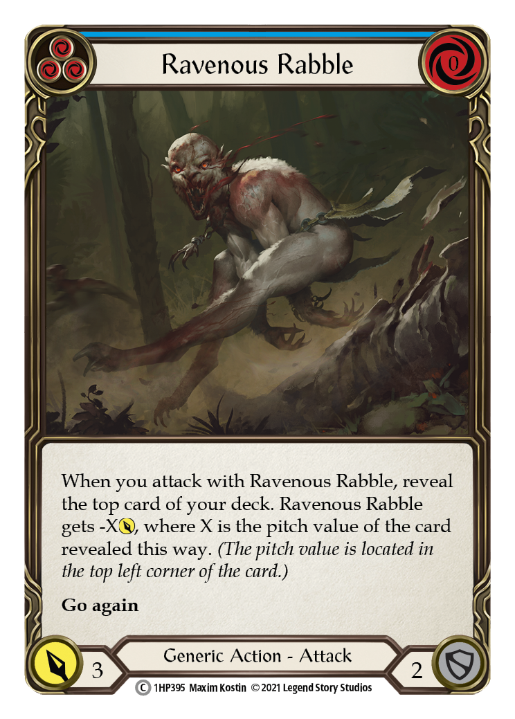 Ravenous Rabble (Blue) [1HP395] | Magic Magpie