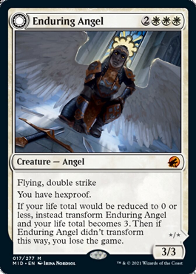 Enduring Angel // Angelic Enforcer [Innistrad: Midnight Hunt] | Magic Magpie