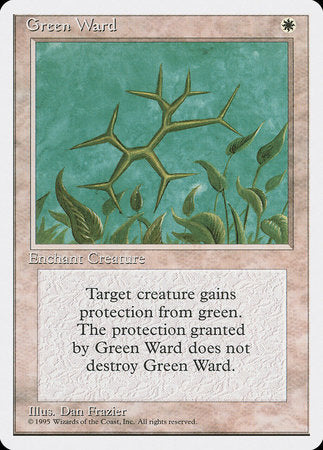 Green Ward [Fourth Edition] | Magic Magpie