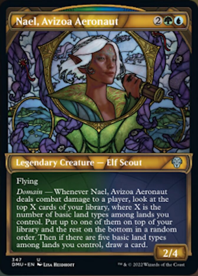 Nael, Avizoa Aeronaut (Showcase Textured) [Dominaria United] | Magic Magpie