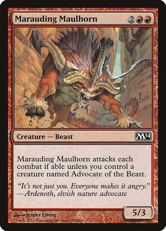 Marauding Maulhorn [Magic 2014] | Magic Magpie