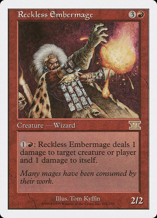 Reckless Embermage [Classic Sixth Edition] | Magic Magpie